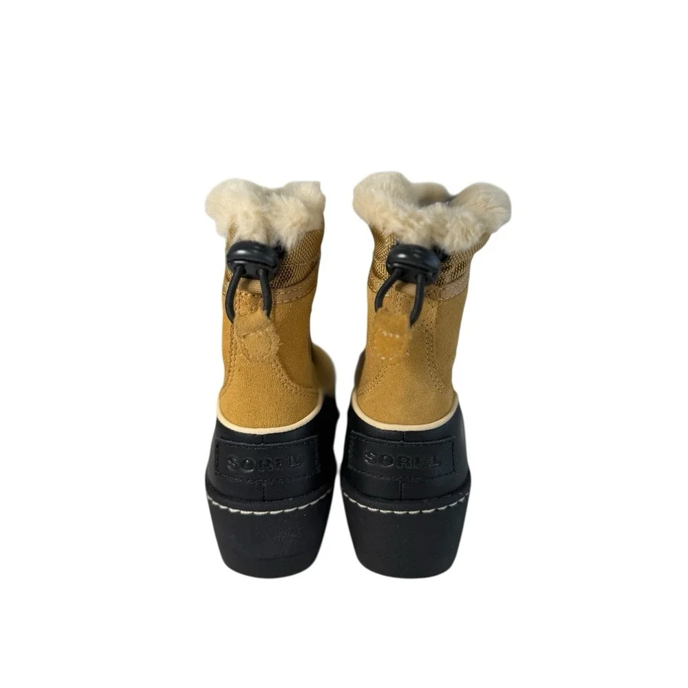 Sorel Youth Tivoli‎ III waterproof boot in a curry/black colorway Size 1Y No Box